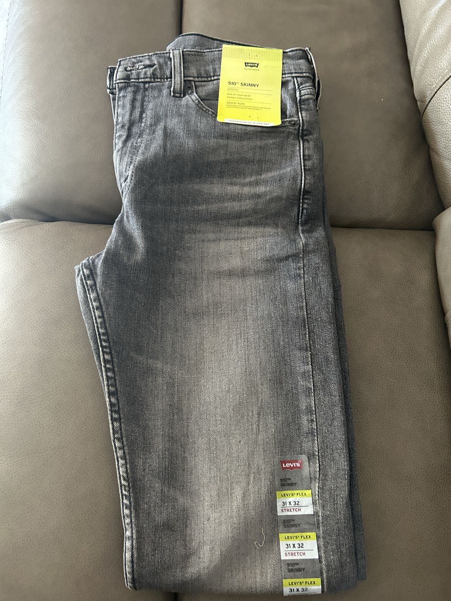 Levi's Men's 510 Skinny & 501 Original Jeans, Black & Gray, 31/32 & 32/34, New with Tags