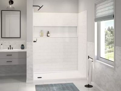 Bootz NexTile 30x60x74 Shower Kit, White