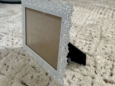 White Metal Decorative Frame