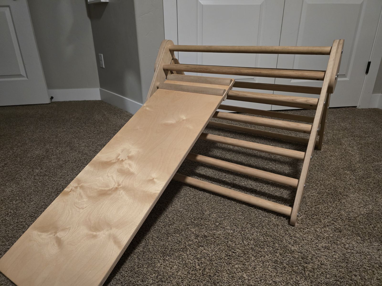 Lily & River Little Climber Pikler Triangle With Rockwall/Slide