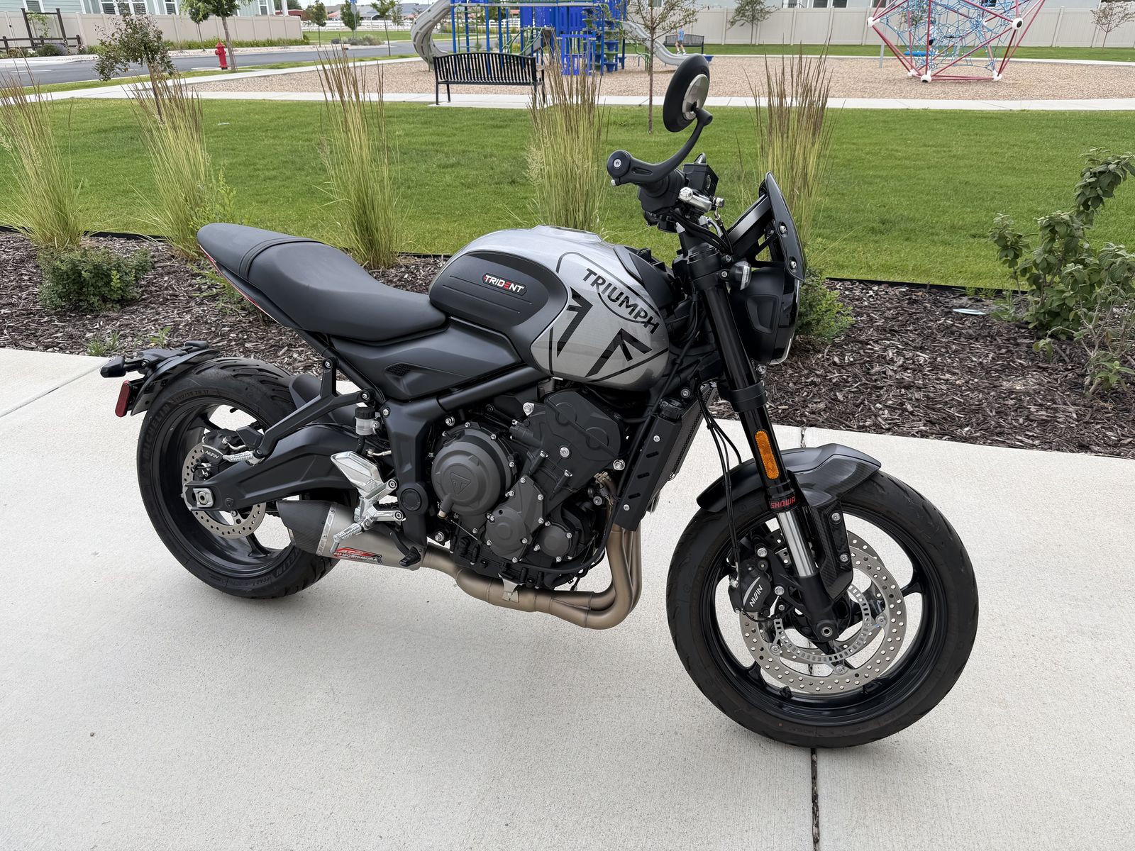 2023 Triumph Trident 660 1,100 miles