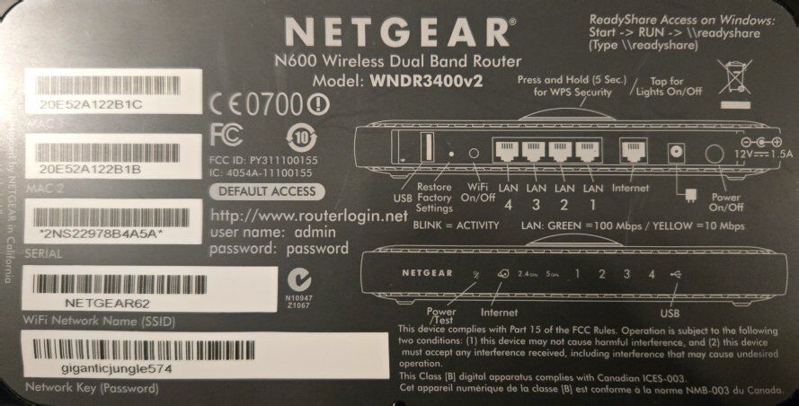 FREE - NETGEAR Dual Band Wireless Router
N600 Wir