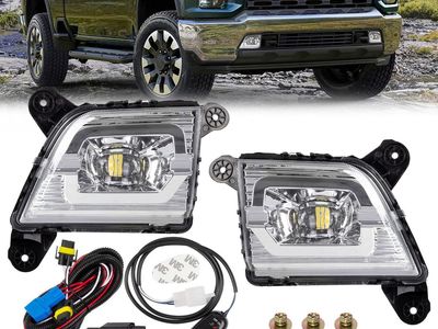 2019-2023 Chevy Silverado 1500 2500HD 3500HD- LED Fog Lights (Pair)