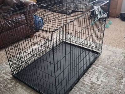 Xl Dog crate kennel 42" Extra Large Folding Wire