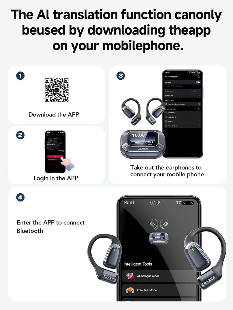 AI Translation Earbuds Real Time