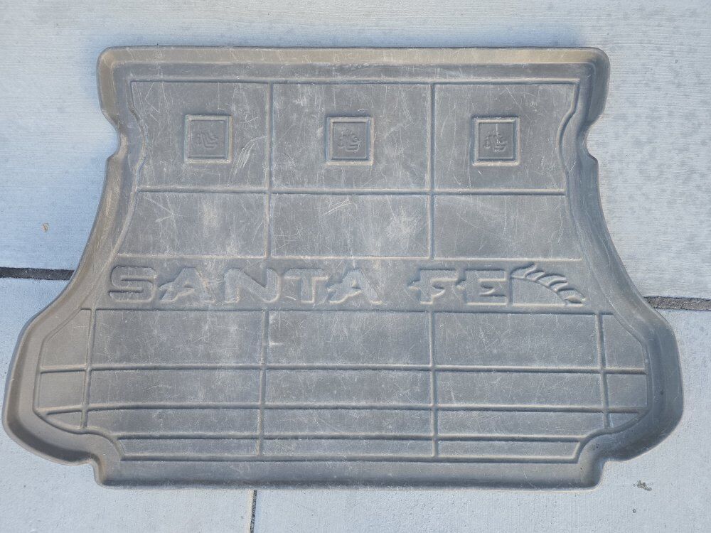Hyundai Santa Fe 2001-06 Rear Gray Cargo Floor Mat