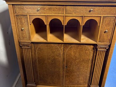 Provasi Italian Made Secretary Desk Cabinet Model 0338FA - Exceptional Woodwork