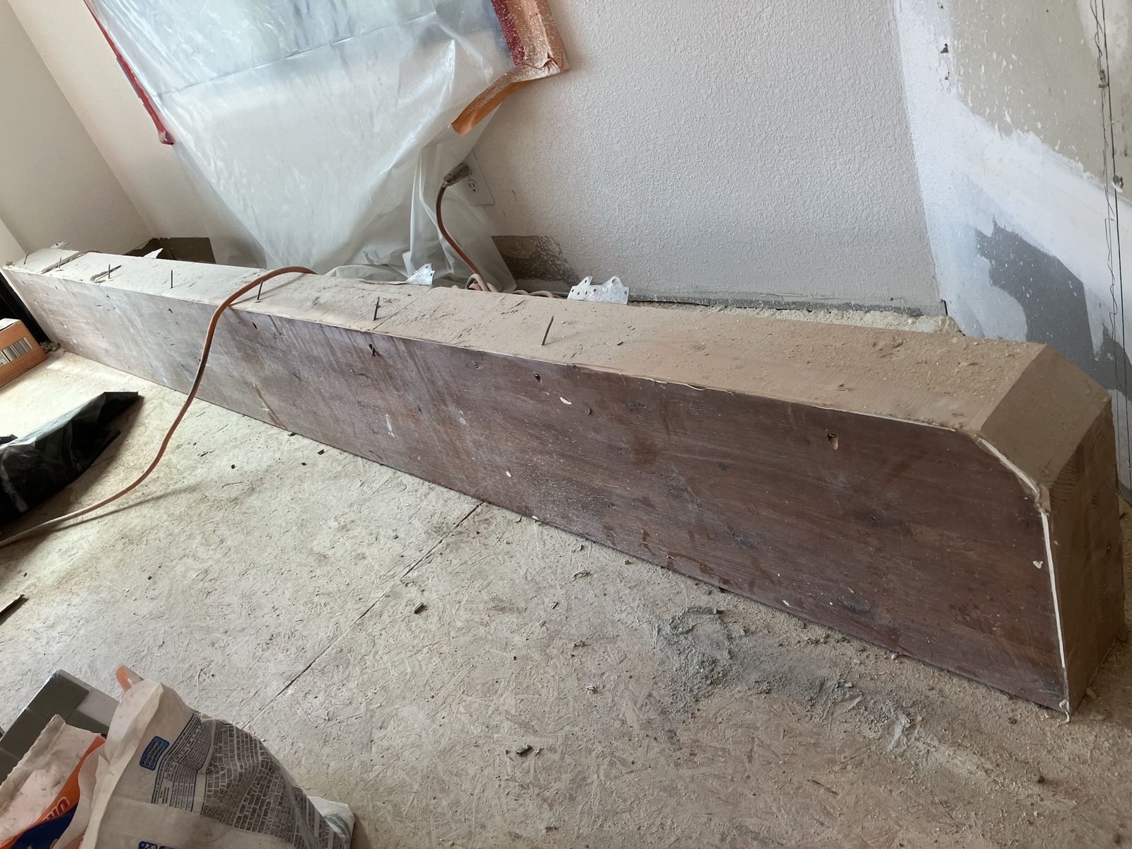 Large Wood Mantel Timber Construction Material