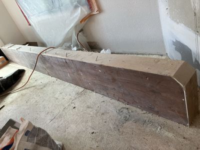 Large Wood Mantel Timber Construction Material