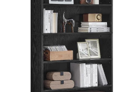 VASAGLE 5-Tier Bookshelf, Storage Organizer, 9.4 x 31.5 x 52.5 Inches
