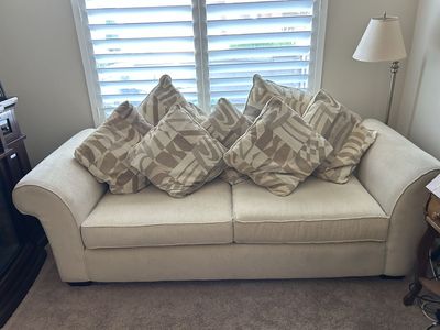 White 8’ Sofa