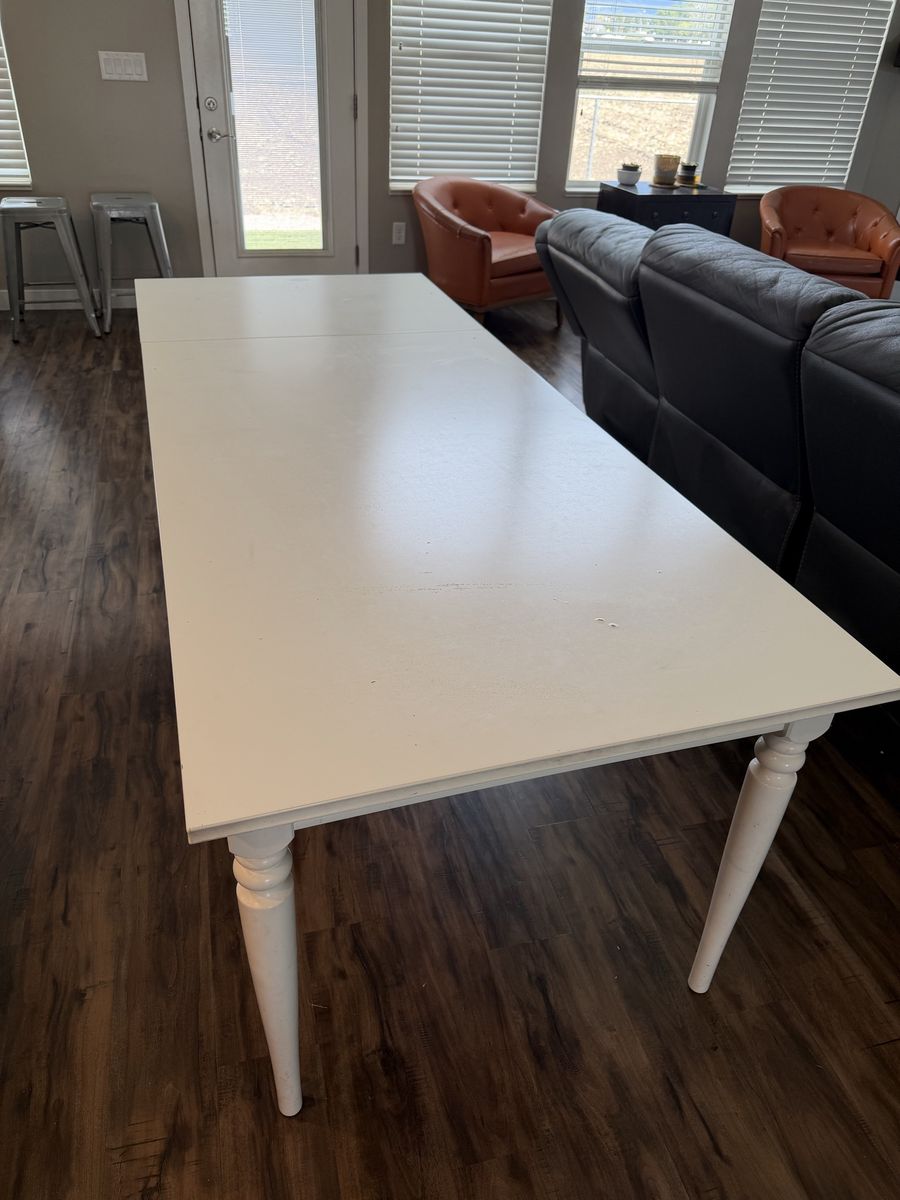 White IKEA Dining Table