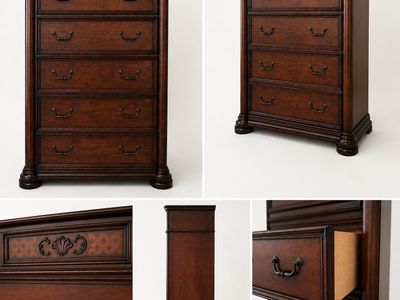 Vintage Solid Wood Chest of Drawers / Highboy Dresser – Excellent Condition