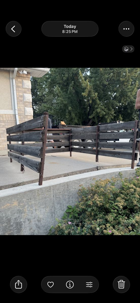 Wooden Livestock Rack Side Slats for GM Long Bed Truck
