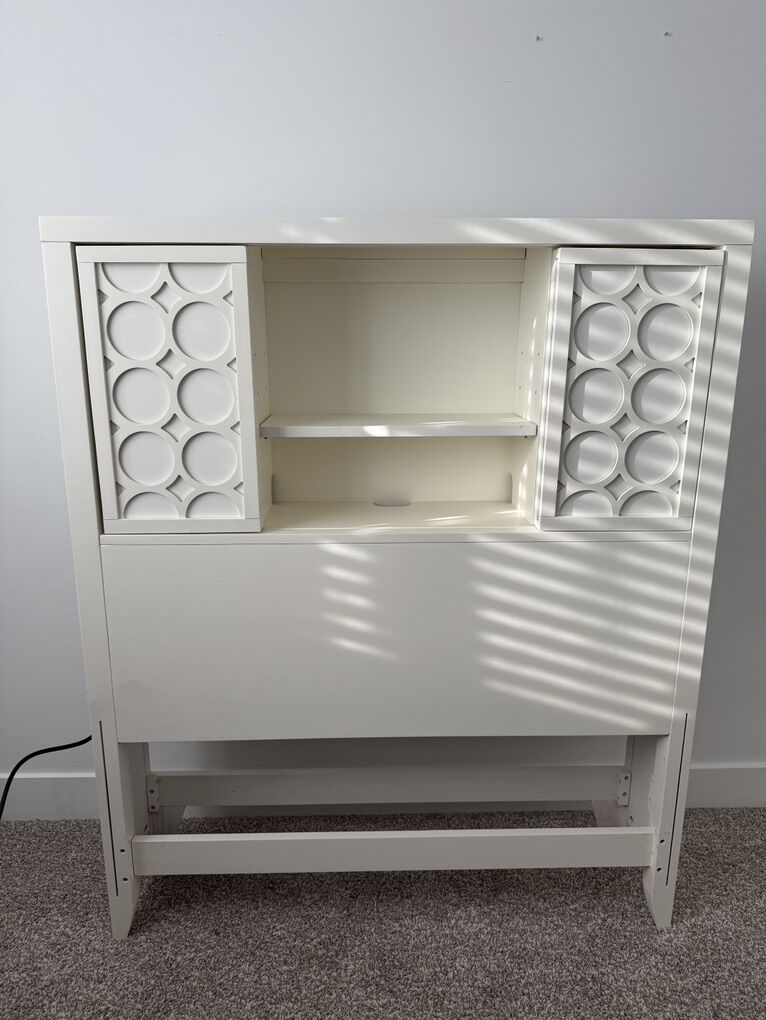 White Toddler Headboard With Changing Color panels