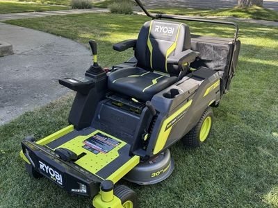 Ryobi electric riding mower