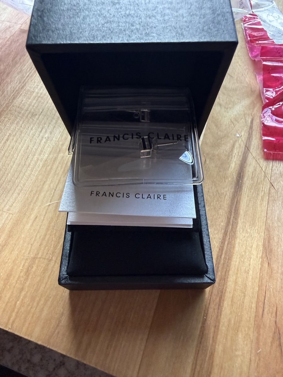 Francis Claire Freya 1.7CT DEF Moissanite Emerald Stud Earrings 925 SS Rhodium
