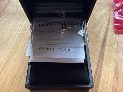 Francis Claire Freya 1.7CT DEF Moissanite Emerald Stud Earrings 925 SS Rhodium