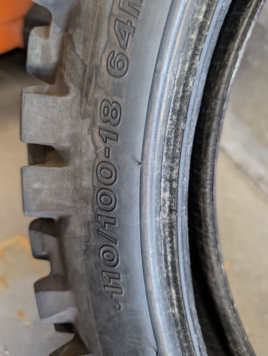 Dirt bike tires 21 and 18