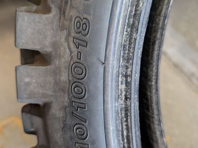 Dirt bike tires 21 and 18