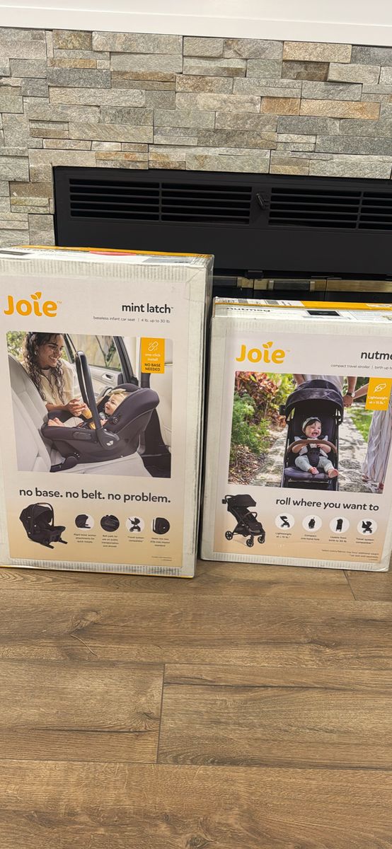 Joie Travel System Stroller + Mint Infant Car Seat