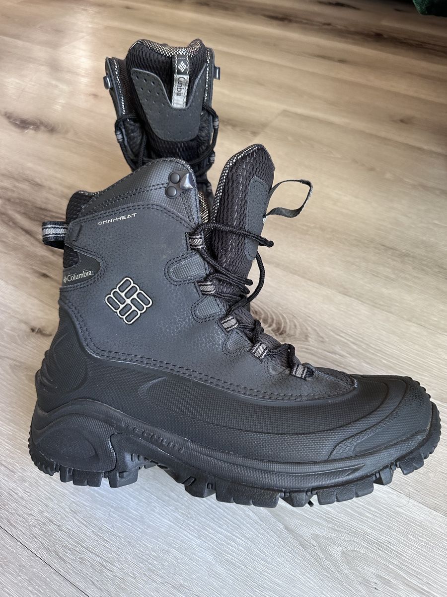 Columbia Bugaboot Plus III Omni-Heat Men's Winter Snow Boots - Black SIZE 8