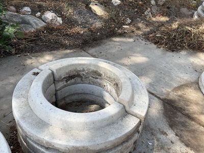 Concrete Tree Rings 18”