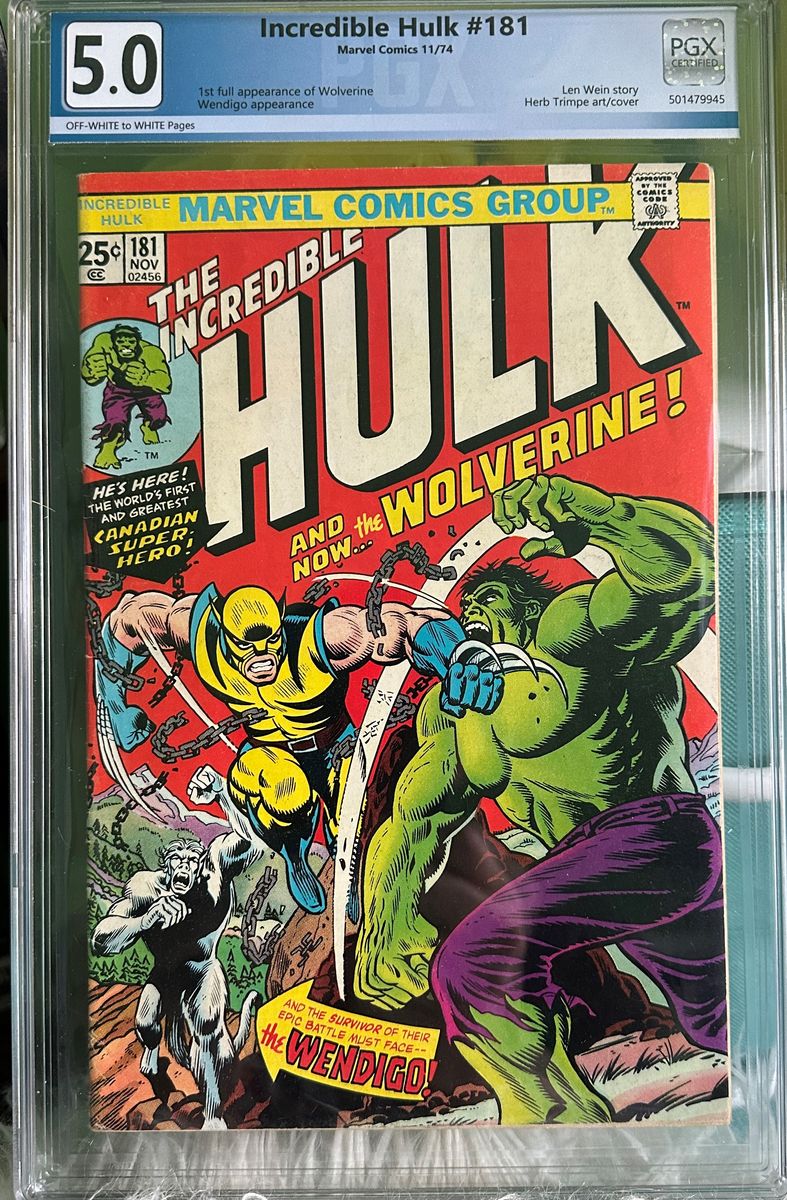 The Incredible Hulk #181 - Wolverine 1st Full Appearance - Graded Comic
