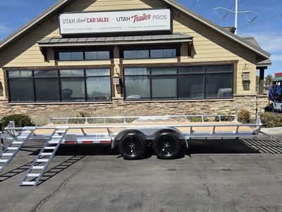 7x20 Aluminum Utility/UTV/ATV Open Deck Flat Bed Trailer Baughman 2026