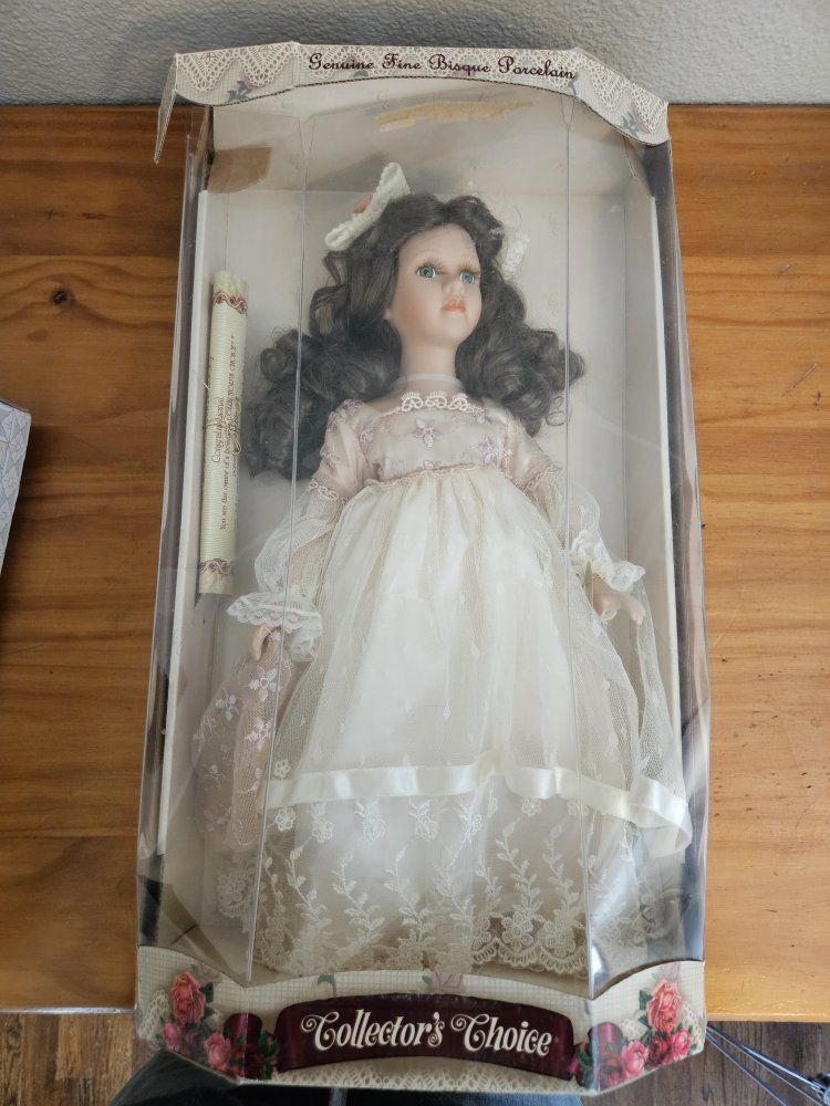 Vintage 1990s Porcelain Collector Dolls 5 (4 New In Box)