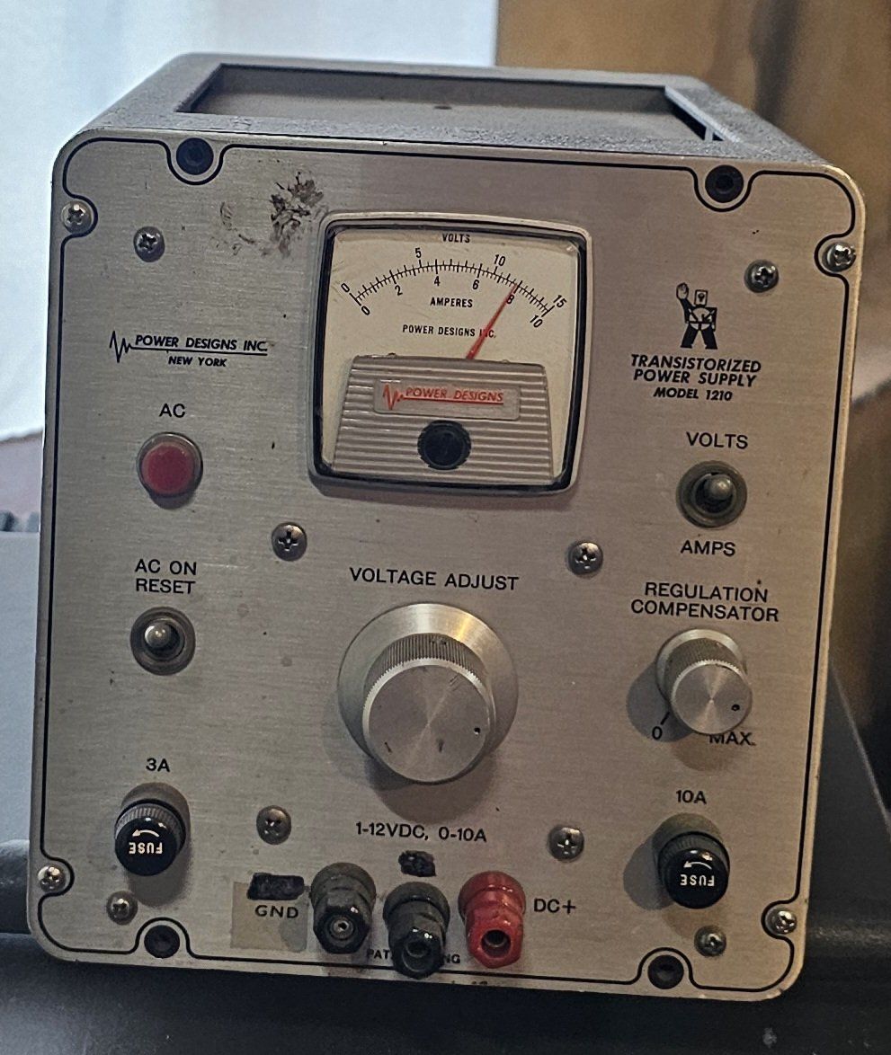 Vintage Power Designs Model 1210 Variable DC Bench Power Supply