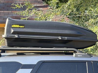 JEGS Sport Black Rooftop Cargo Carrier Box