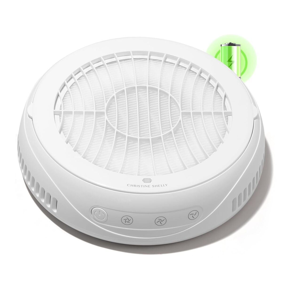 NEW Nail Dust Collector, Rechargeable Dust Collector Nail Tech, Powerful Vacuum Fan Vent Dust Collector White