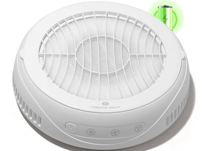 NEW Nail Dust Collector, Rechargeable Dust Collector Nail Tech, Powerful Vacuum Fan Vent Dust Collector White