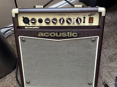Acoustic A15V 15W Acoustic Guitar Combo Amp - Mint Condition