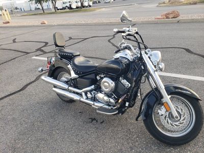 Yamaha V-Star 650 Classic Motorcycle - Black, Used, Chrome Accents