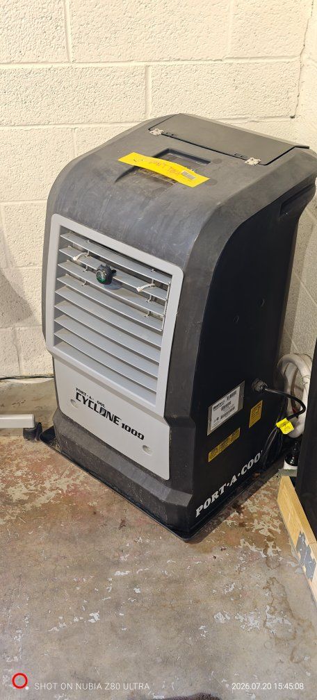 Two Swamp Evaporative Coolers with Cold Water Auto Refill 8Gal