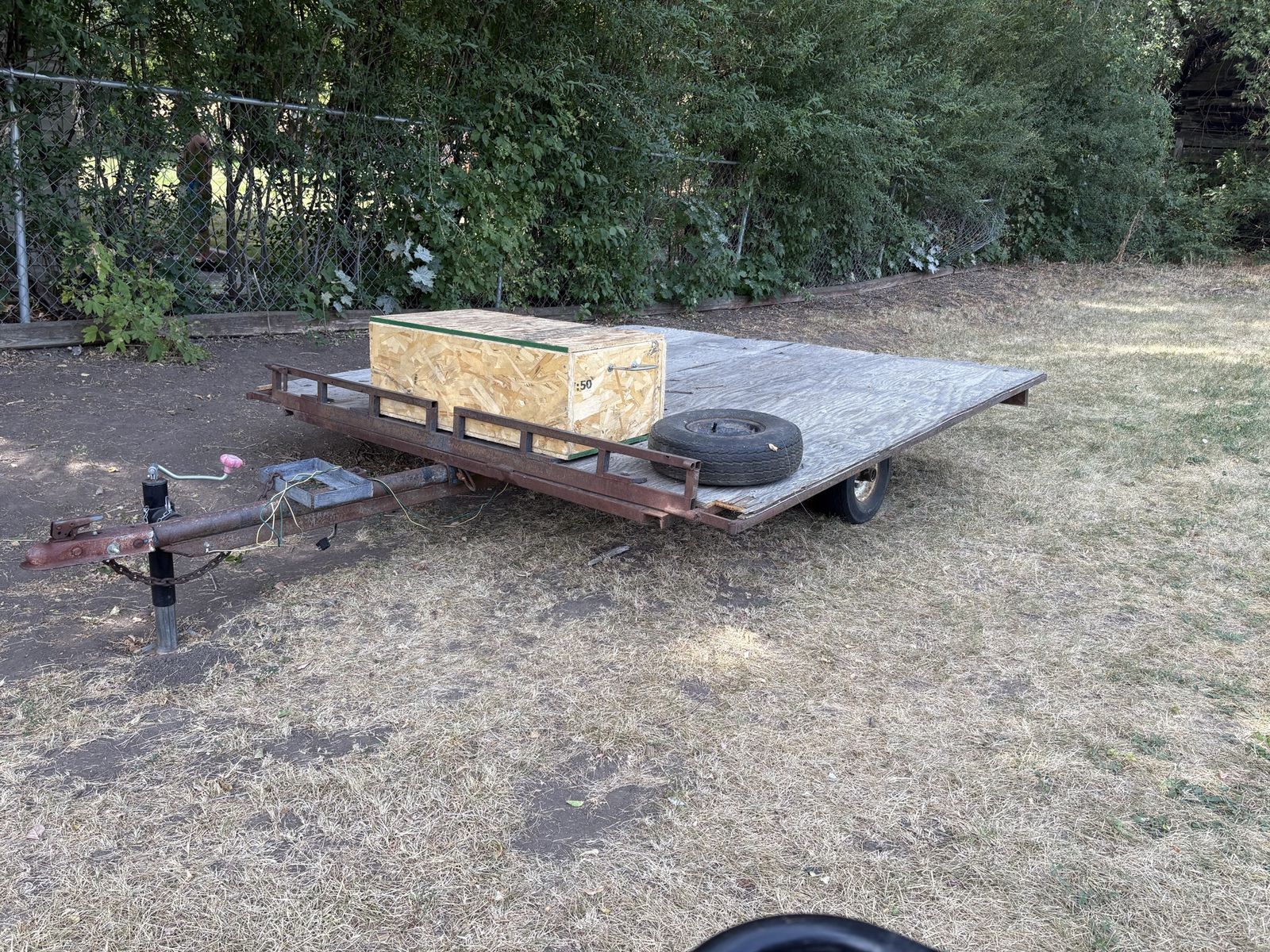 Trailer tilt deck