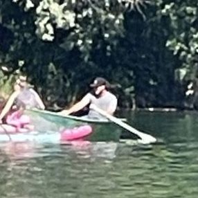 8 foot row boat with oars