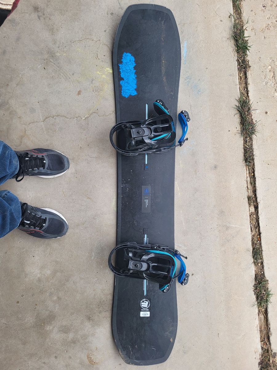 Burton snowboard with Solomon bindings