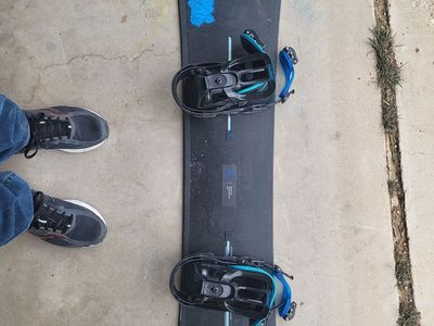 Burton snowboard with Solomon bindings