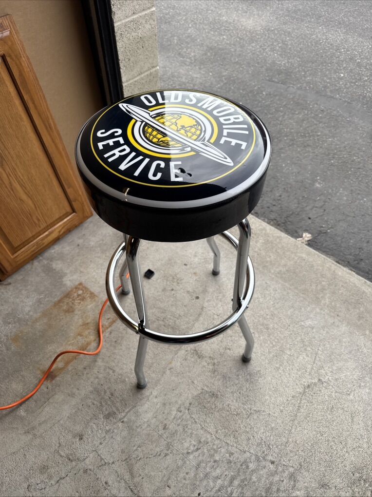 New Vintage Style Oldsmobile Shop Stool