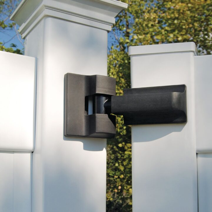 Barrette Outdoor Living Heavy-Duty Modern Wrap Hinge Gate Kit EPN-51530