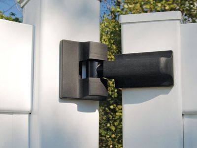 Barrette Outdoor Living Heavy-Duty Modern Wrap Hinge Gate Kit EPN-51530