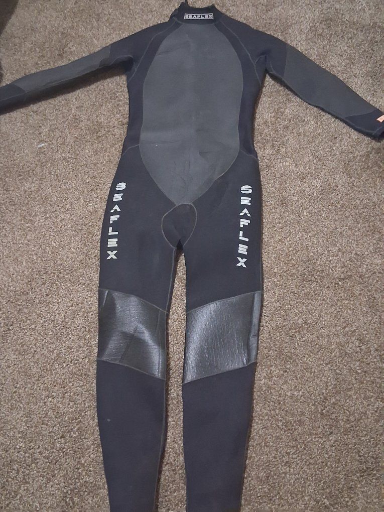 SEA FLEX Wetsuit - Black Long Sleeve Full Body Wet Suit