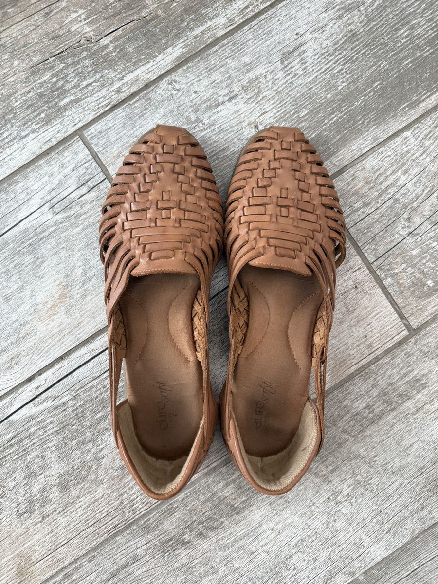 Womens Leather Huarache Sandals Sz 9