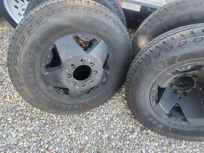 Rockstar dually rims n Firestone tires