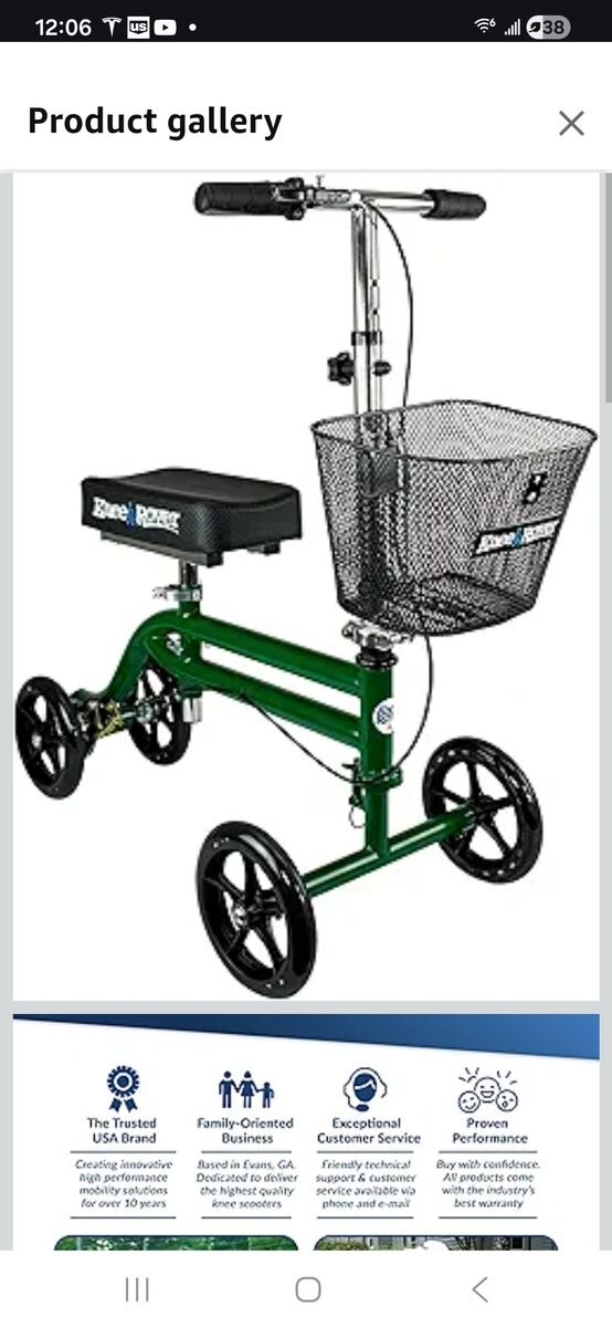 KneeRover Steerable Scooter