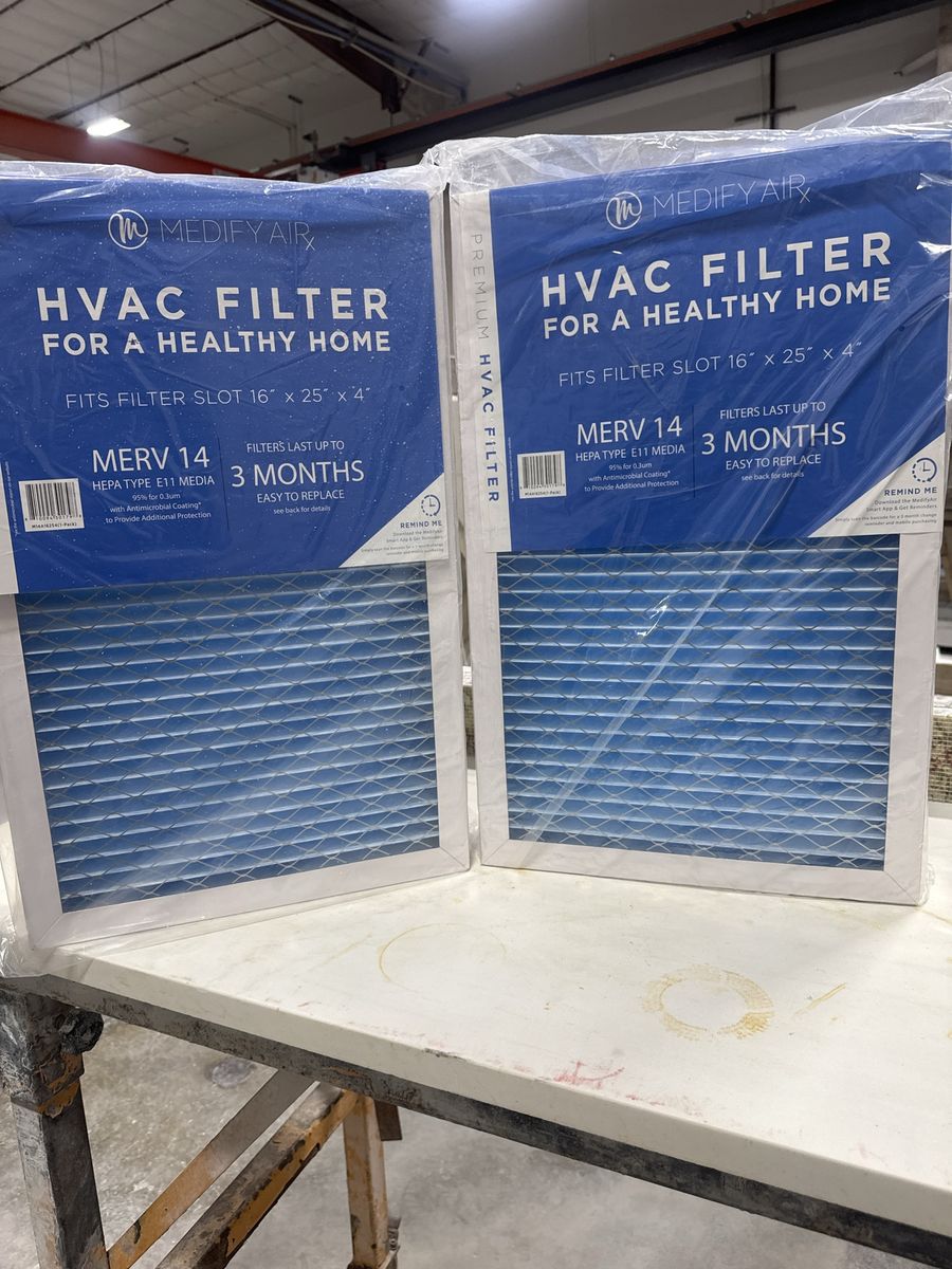 Medify HVAC Air Filter 16x25x4 (2pack) 