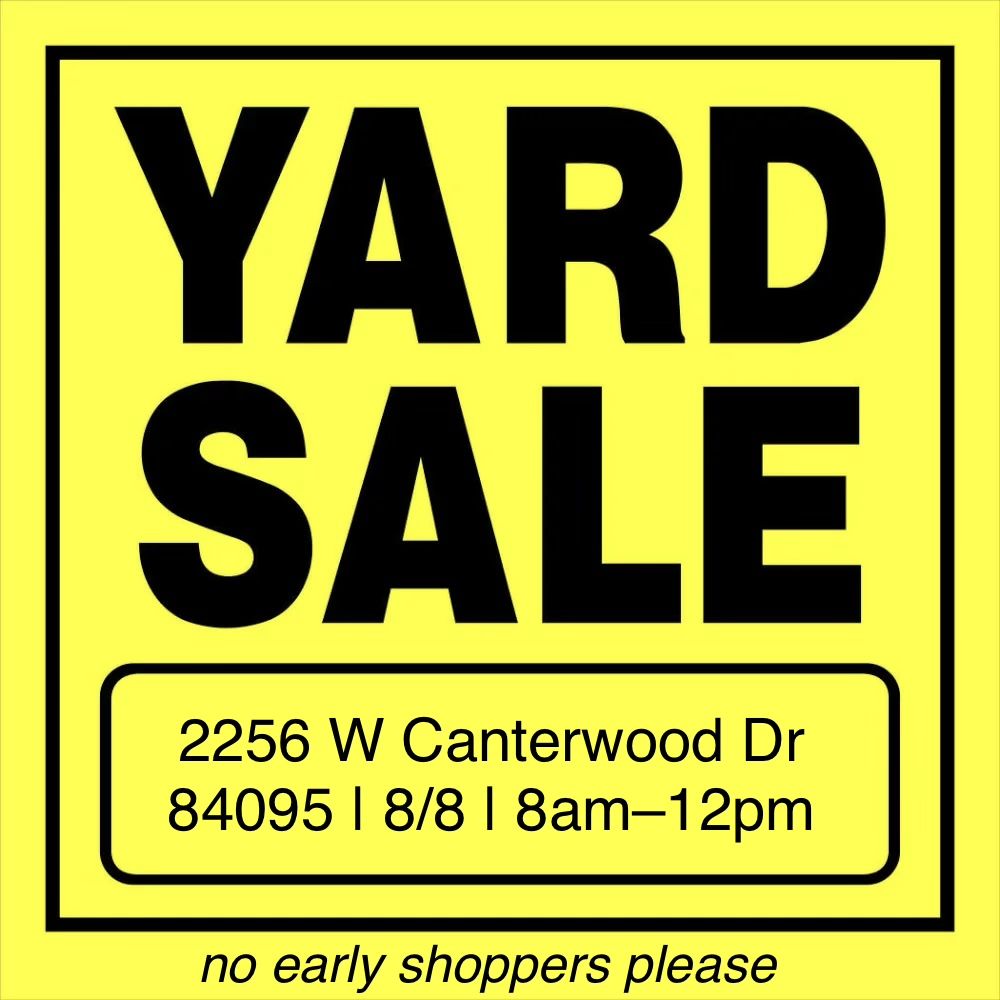 Young Family Yard Sale - Kids Clothing, Baby Gear, Toys, Books & Home Decor